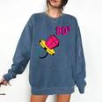 90’s Ring Retro Nostalgia Colorful Throwback Comfort Colors Sweatshirt Blue Jean