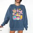 Apple Disco Pencil Books Bow Teacher Student Back To School Comfort Colors Sweatshirt Blue Jean Apple Disco Pencil Books Bow Teacher Student Back To School Comfort Colors Sweatshirt Blue Jean