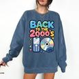 Back To The 2000s Retro Nostalgia Premium Tri-Blend Comfort Colors Sweatshirt Blue Jean