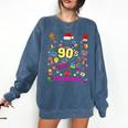 Back To 90's Christmas Nostalgia Quotes Graphic Premium Tri-Blend Comfort Colors Sweatshirt Blue Jean Back To 90's Christmas Nostalgia Quotes Graphic Premium Tri-Blend Comfort Colors Sweatshirt Blue Jean