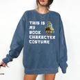 This Is My Book Character Costume Reading For Him & Her Cool Comfort Colors Sweatshirt Blue Jean This Is My Book Character Costume Reading For Him & Her Cool Comfort Colors Sweatshirt Blue Jean
