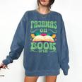 Book And Pajama Pajamas On Book Open Comfort Colors Sweatshirt Blue Jean Book And Pajama Pajamas On Book Open Comfort Colors Sweatshirt Blue Jean
