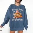 Book Reading Kafee Librarian Vele Books And Little Time Comfort Colors Sweatshirt Blue Jean Book Reading Kafee Librarian Vele Books And Little Time Comfort Colors Sweatshirt Blue Jean