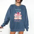 Bookish Babes Club Cute Pink Book Stack With Bow Comfort Colors Sweatshirt Blue Jean Bookish Babes Club Cute Pink Book Stack With Bow Comfort Colors Sweatshirt Blue Jean