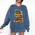 Books Painting Colorful Art Abstract Graphic Books Comfort Colors Sweatshirt Blue Jean Books Painting Colorful Art Abstract Graphic Books Comfort Colors Sweatshirt Blue Jean