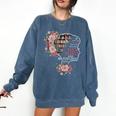 Bookworm Book Reader Book Nerd Book Reading Lover Comfort Colors Sweatshirt Blue Jean