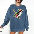 Cassette 90s Costume Party Nostalgia Comfort Colors Sweatshirt Blue Jean