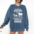 Charming Slow Life Please Be Patient I'm From The 1900s Comfort Colors Sweatshirt Blue Jean Charming Slow Life Please Be Patient I'm From The 1900s Comfort Colors Sweatshirt Blue Jean