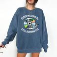 Elder Millennials Embracing 90s CDs Nostalgia Vibes Comfort Colors Sweatshirt Blue Jean