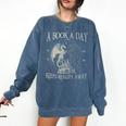 Fantasy Book Club Dragon Reader Book A Day Keep Reality Away Comfort Colors Sweatshirt Blue Jean Fantasy Book Club Dragon Reader Book A Day Keep Reality Away Comfort Colors Sweatshirt Blue Jean