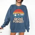Floppy VHS Cassette Never Forget Retro 80s 90s Nostalgia Comfort Colors Sweatshirt Blue Jean Floppy VHS Cassette Never Forget Retro 80s 90s Nostalgia Comfort Colors Sweatshirt Blue Jean