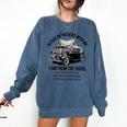 Forgive Me I'm From The 1900s No E-Car No SolarCells Premium Tri-Blend Comfort Colors Sweatshirt Blue Jean