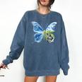 Frutiger Aero Aesthetic Butterfly Computer Fishes Scenery Comfort Colors Sweatshirt Blue Jean Frutiger Aero Aesthetic Butterfly Computer Fishes Scenery Comfort Colors Sweatshirt Blue Jean