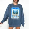 Frutiger Aero Aesthetic Tech Computer Aquarium Tarot Card Raglan Baseball Tee Comfort Colors Sweatshirt Blue Jean