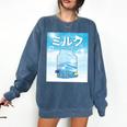 Frutiger Aero Aesthetic Tech Kawaii Milk Underwater Fishes Comfort Colors Sweatshirt Blue Jean Frutiger Aero Aesthetic Tech Kawaii Milk Underwater Fishes Comfort Colors Sweatshirt Blue Jean