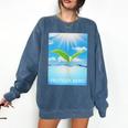Frutiger Aero Aesthetics Comfort Colors Sweatshirt Blue Jean Frutiger Aero Aesthetics Comfort Colors Sweatshirt Blue Jean