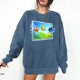 Frutiger Aero Fish Comfort Colors Sweatshirt Blue Jean Frutiger Aero Fish Comfort Colors Sweatshirt Blue Jean