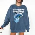Frutiger Aero Splashy Dolphin Y2k Aesthetic Graphic Premium Comfort Colors Sweatshirt Blue Jean Frutiger Aero Splashy Dolphin Y2k Aesthetic Graphic Premium Comfort Colors Sweatshirt Blue Jean