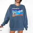 Frutiger Aero Y2k 2000s Comfort Colors Sweatshirt Blue Jean