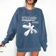 Frutiger Aero Y2K Fashion Trends Statement Piece Tech Orb Premium Tri-Blend Comfort Colors Sweatshirt Blue Jean