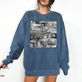 Frutiger Aero Y2K Old School Retro Vibes Comfort Colors Sweatshirt Blue Jean