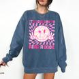 It's Good Day To Read Book Library Reading Lovers Comfort Colors Sweatshirt Blue Jean