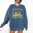 It's A Good Day To Read A Book Shirt Frog Reading Book Comfort Colors Sweatshirt Blue Jean