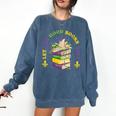 Let The Good Books Roll Mardi Gras Reading Comfort Colors Sweatshirt Blue Jean Let The Good Books Roll Mardi Gras Reading Comfort Colors Sweatshirt Blue Jean