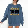 Limited 1969 Edition Retro Nostalgia Art Comfort Colors Sweatshirt Blue Jean