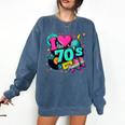 I Love The 70s Retro Cassette Roller Vinyl Disco Nostalgia Comfort Colors Sweatshirt Blue Jean I Love The 70s Retro Cassette Roller Vinyl Disco Nostalgia Comfort Colors Sweatshirt Blue Jean