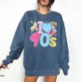 I Love 90's Retro Style Nostalgia Vibe 1990's Party Comfort Colors Sweatshirt Blue Jean I Love 90's Retro Style Nostalgia Vibe 1990's Party Comfort Colors Sweatshirt Blue Jean