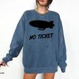 No Ticket Jones 80's Nostalgia Comfort Colors Sweatshirt Blue Jean