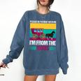 Please Be Patient With Me I'm From The 1900s Cool Dad Premium Comfort Colors Sweatshirt Blue Jean