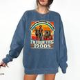 Please Be Patient With Me I'm From The 1900s Cowboy Premium Comfort Colors Sweatshirt Blue Jean