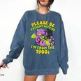 Please Be Patient I'm From The 1900s Dragon Men Women Premium Tri-Blend Comfort Colors Sweatshirt Blue Jean