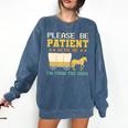 Please Be Patient I'm From The 1900s Men Women Premium Comfort Colors Sweatshirt Blue Jean