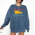 Please Be Patient I'm From The 1900s Millennial Humor Retro Comfort Colors Sweatshirt Blue Jean