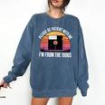 Please Be Patient With Me I'm From The 1900s PC Floppy Disk Comfort Colors Sweatshirt Blue Jean