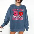 Read Your Heart Out Cute Reading Book Lover Comfort Colors Sweatshirt Blue Jean Read Your Heart Out Cute Reading Book Lover Comfort Colors Sweatshirt Blue Jean