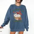 All I Really Need Are Books And Cats Book Lover Tee Comfort Colors Sweatshirt Blue Jean