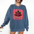 Red Raspberries Farm Fresh Since 1987 Nostalgia Comfort Colors Sweatshirt Blue Jean