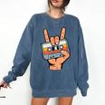 Retro Cassette Tape For 80s & 90s Nostalgia Comfort Colors Sweatshirt Blue Jean