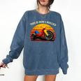 This Is How I Rolled Retro Toys Big Wheel Tricycle Nostalgia Comfort Colors Sweatshirt Blue Jean This Is How I Rolled Retro Toys Big Wheel Tricycle Nostalgia Comfort Colors Sweatshirt Blue Jean