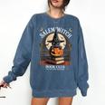 Salem Witch Book Club All Witches Welcome Halloween Reading Comfort Colors Sweatshirt Blue Jean Salem Witch Book Club All Witches Welcome Halloween Reading Comfort Colors Sweatshirt Blue Jean