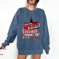 Sock Hop Fabulous Fifties Rock N Roll Automobile Nostalgia Comfort Colors Sweatshirt Blue Jean