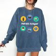 Throwback Thursday Never Forget Nostalgia 80's Retro Premium Tri-Blend T-Shirt Comfort Colors Sweatshirt Blue Jean