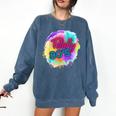 Totally 80's Tie Dye Retro Vibes 1980s Style Nostalgia Comfort Colors Sweatshirt Blue Jean Totally 80's Tie Dye Retro Vibes 1980s Style Nostalgia Comfort Colors Sweatshirt Blue Jean