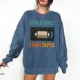 VHS Cassette Tape Retro 80s 90s Nostalgia Comfort Colors Sweatshirt Blue Jean VHS Cassette Tape Retro 80s 90s Nostalgia Comfort Colors Sweatshirt Blue Jean