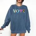 Vote Reproductive Right BLM Political Activism Lgbtq Book Comfort Colors Sweatshirt Blue Jean Vote Reproductive Right BLM Political Activism Lgbtq Book Comfort Colors Sweatshirt Blue Jean