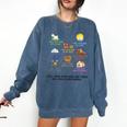 I Will Read Books On A Boat And Everywhere Reading Teachers Comfort Colors Sweatshirt Blue Jean